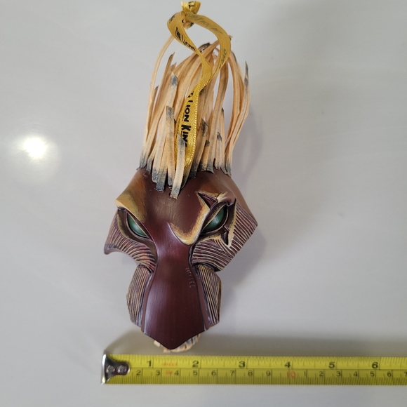 LION KING ON BROADWAY "Scar" SE collectible mask ornament DISNEY - Picture 14 of 16